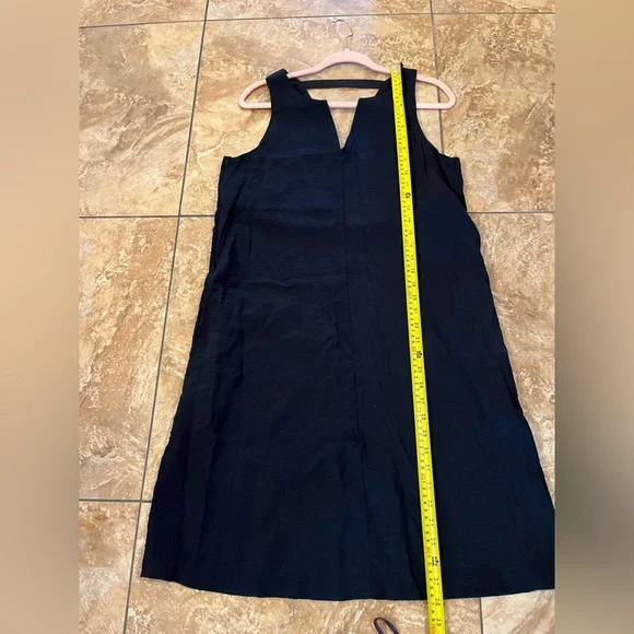 Banana Republic Women's V-Neck Sleeveless Dress, Black, Size L - Picture 9 of 12